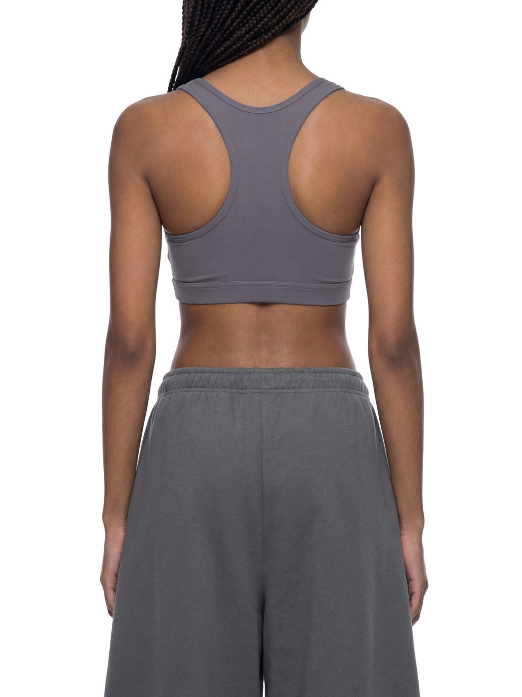 Women's Cropped Sports Bra (Black)
