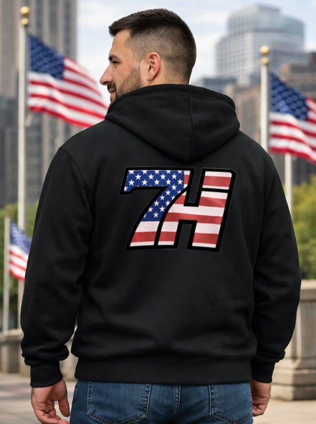Merica 250 - District® Unisex Jersey Full-Zip Hoodie