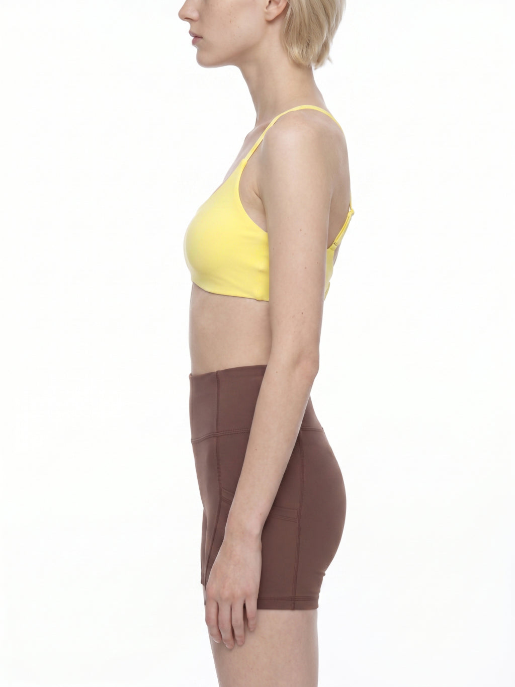 Strappy Criss Cross Yoga Sports Bra (Black)