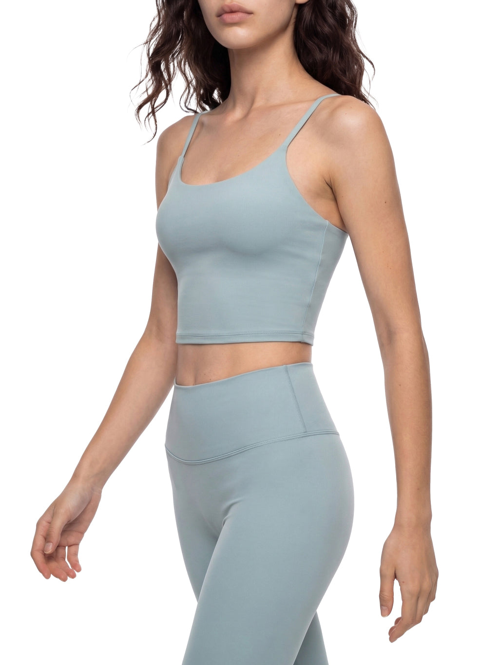 Spaghetti Strap Yoga Sports Bra (Dark)