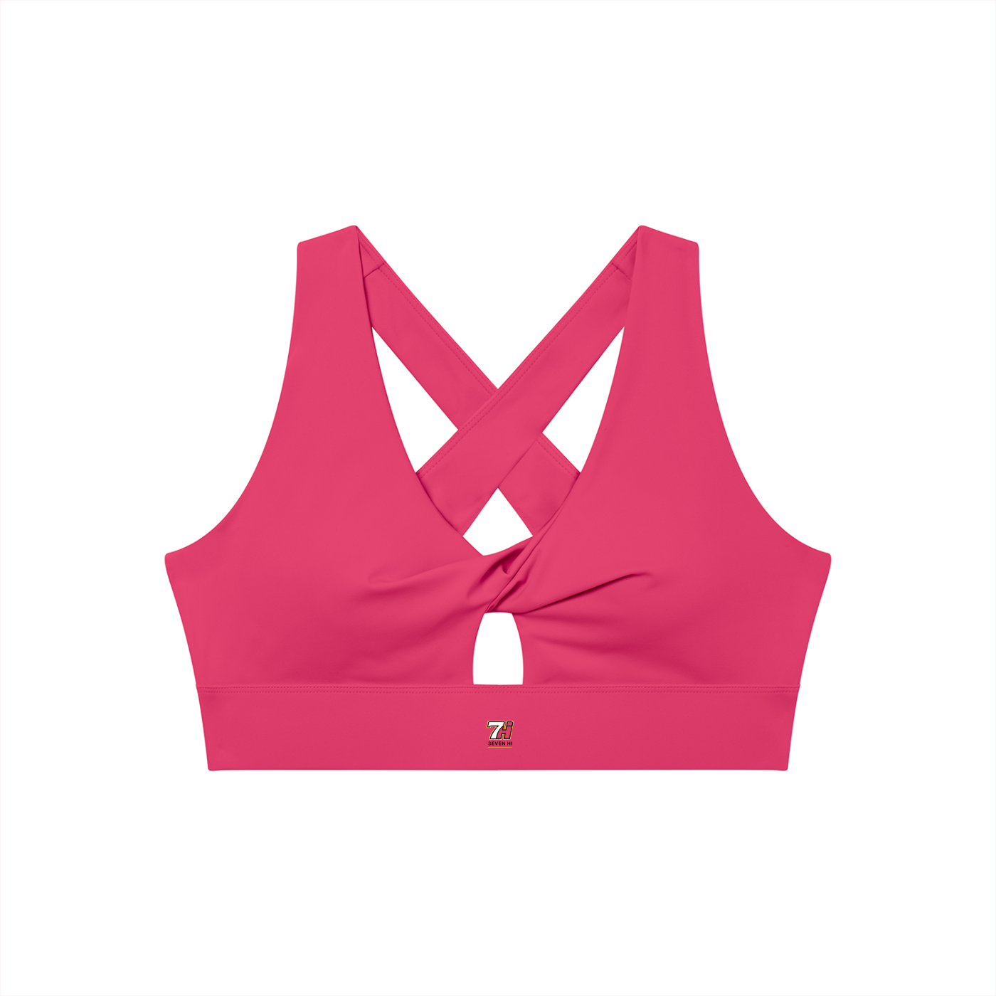 Women's Twist Front V-Neck Sports Bra (Light)