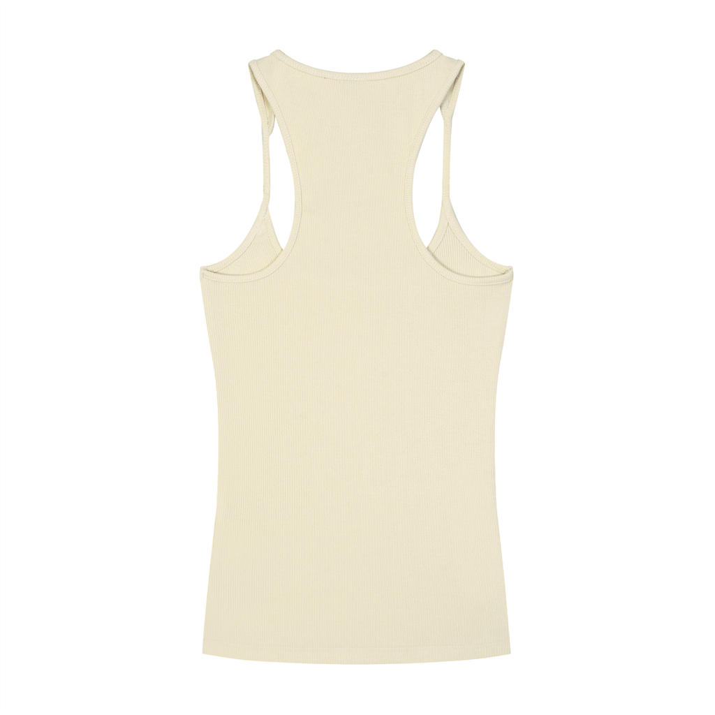 Slim Fit Ribbed Racerback Tank Top (Light)