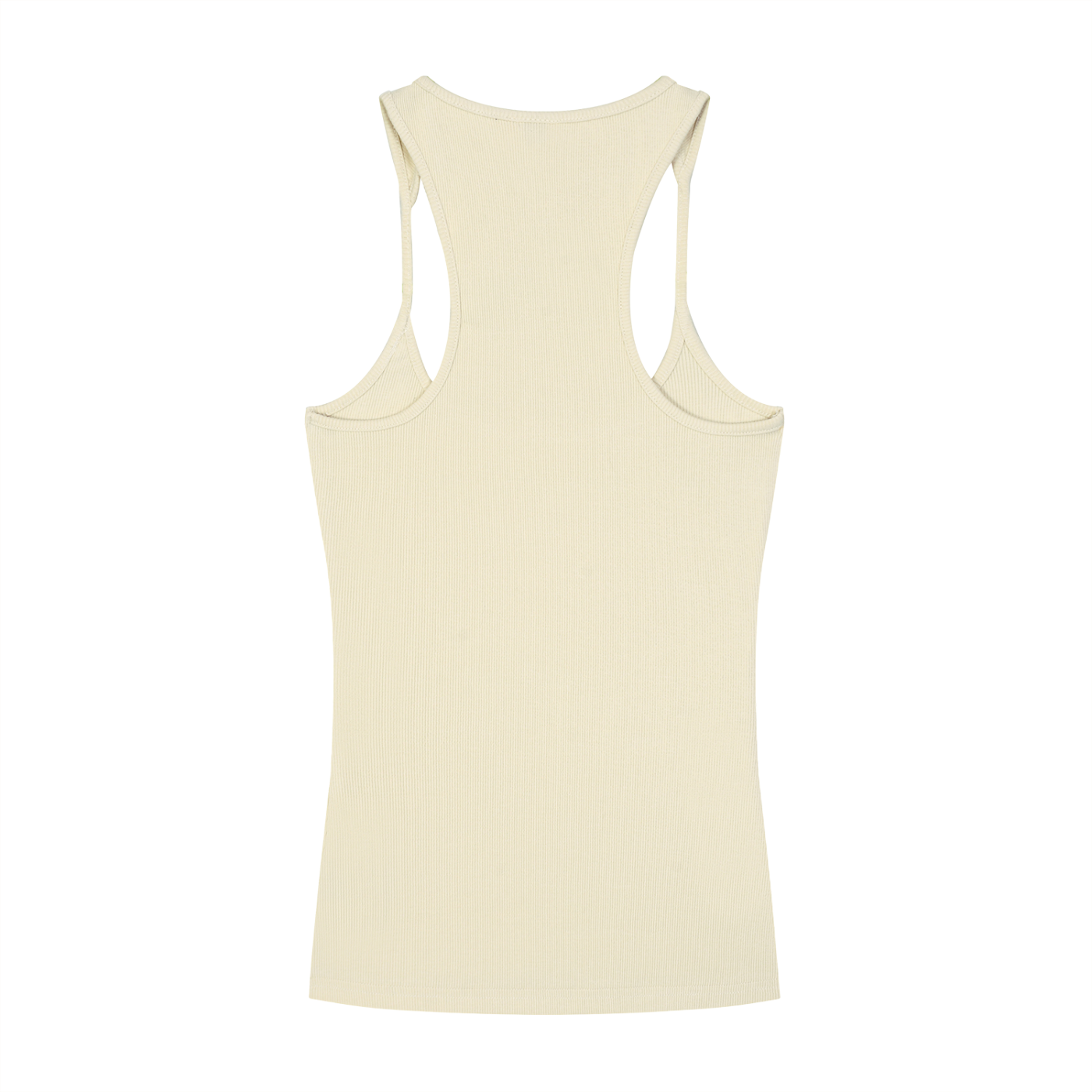 Slim Fit Ribbed Racerback Tank Top (Light)