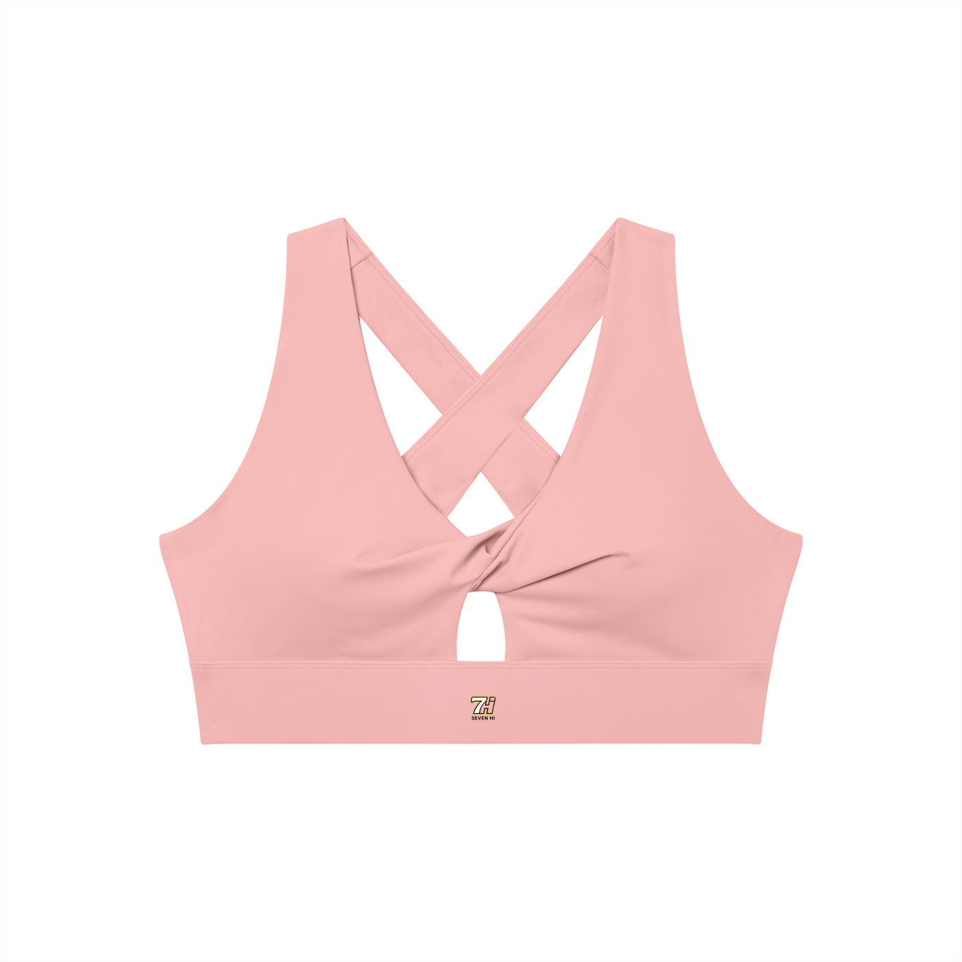 Women's Twist Front V-Neck Sports Bra (Light)