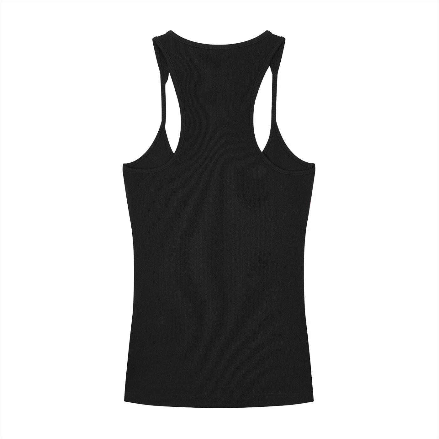 Slim Fit Ribbed Racerback Tank Top (Dark)