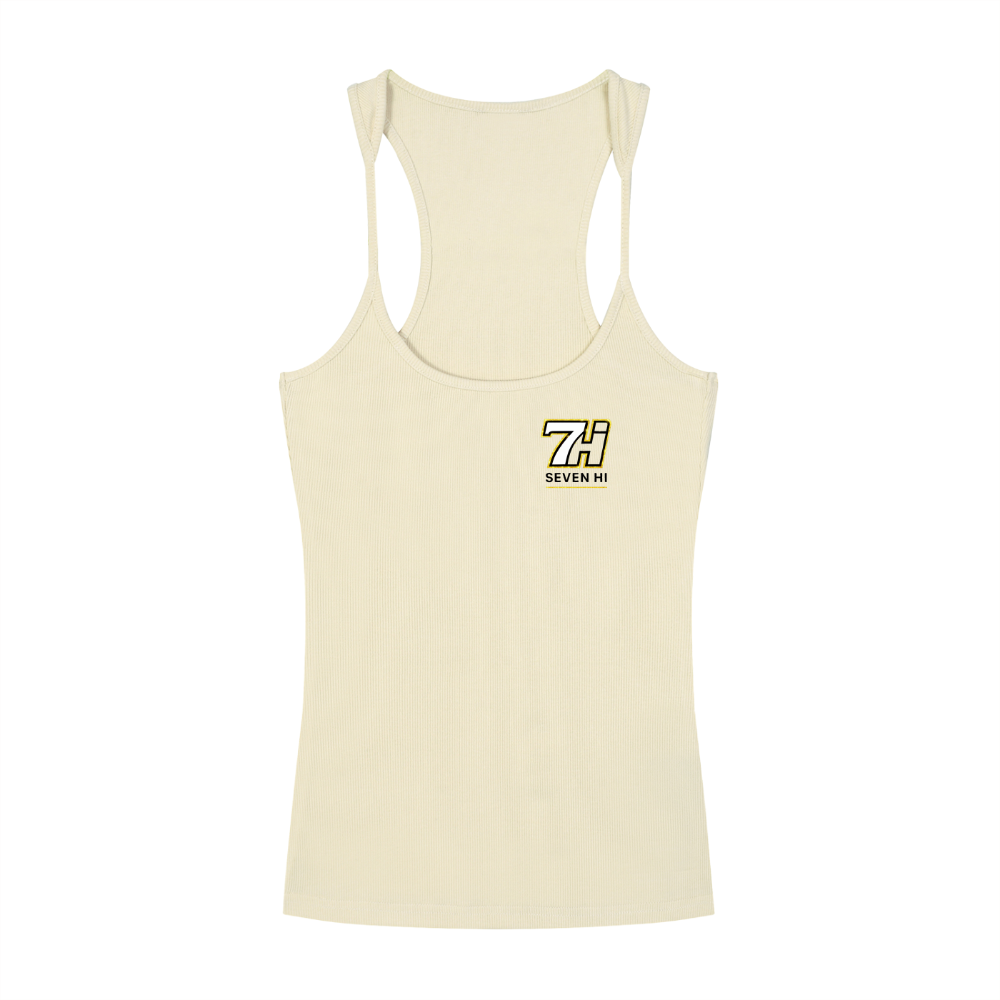 Slim Fit Ribbed Racerback Tank Top (Light)