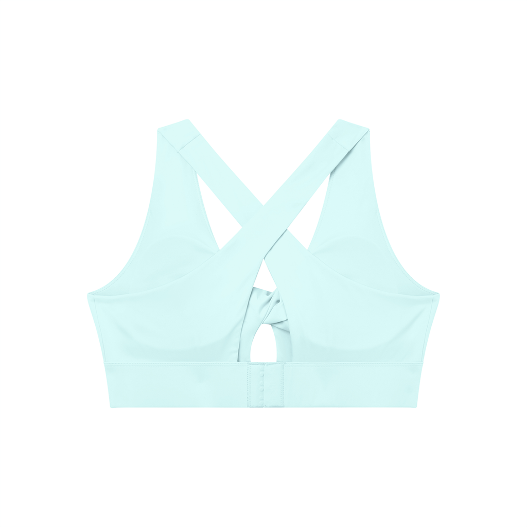 Women's Twist Front V-Neck Sports Bra (Light)