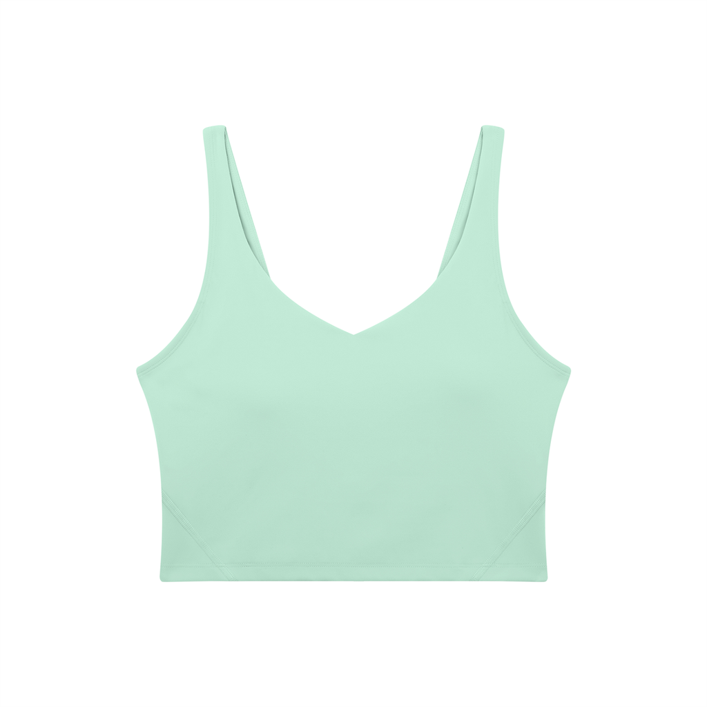 Women's V-Neck Yoga Sports Bra (Light)