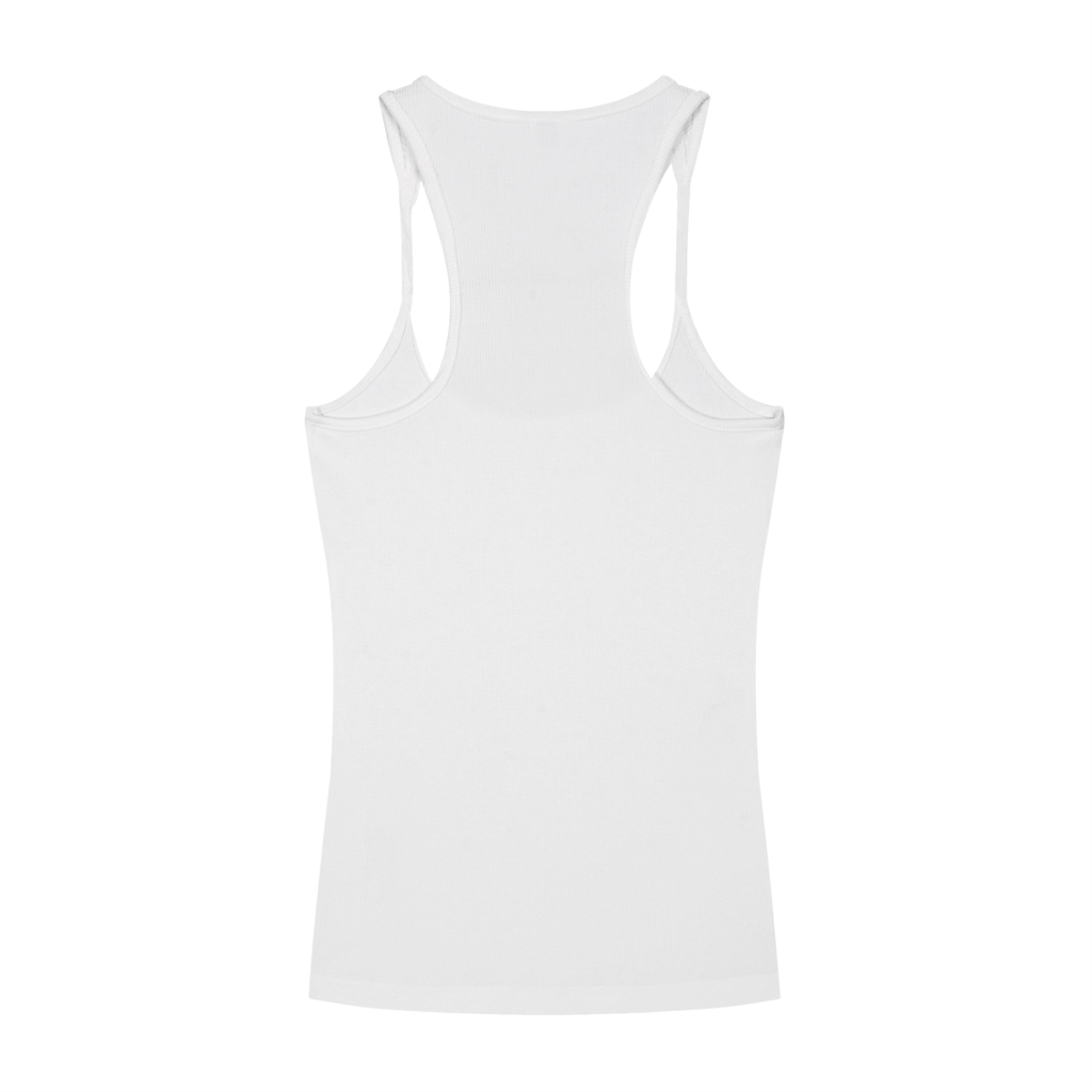 Slim Fit Ribbed Racerback Tank Top (Light)