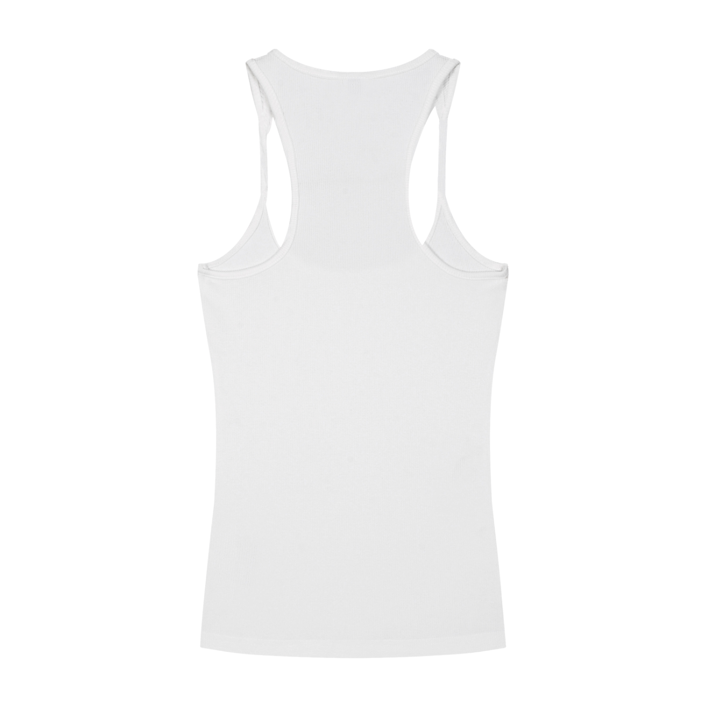 Slim Fit Ribbed Racerback Tank Top (Light)