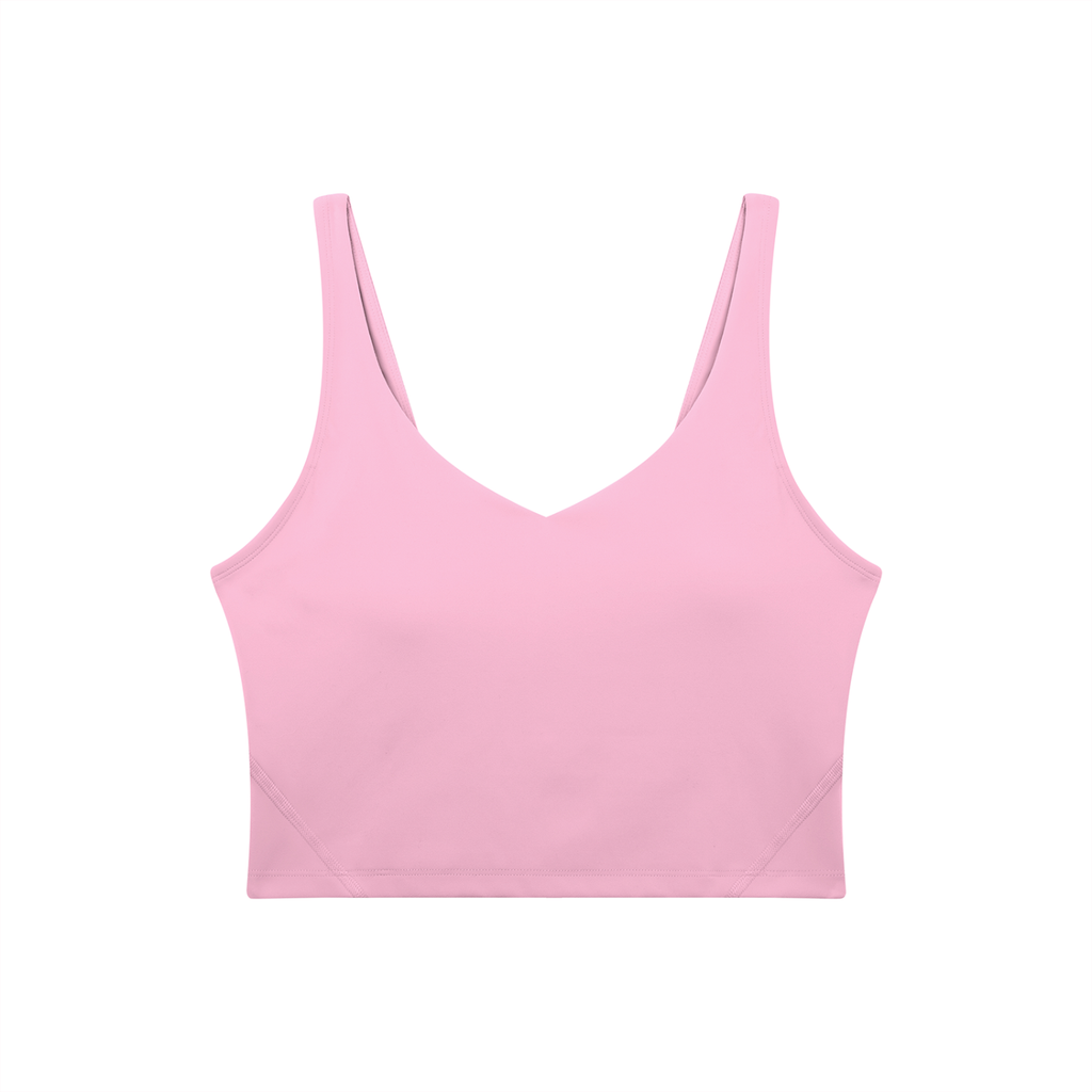 Women's V-Neck Yoga Sports Bra (Light)