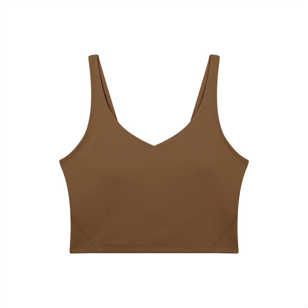 Women's V-Neck Yoga Sports Bra (Light)