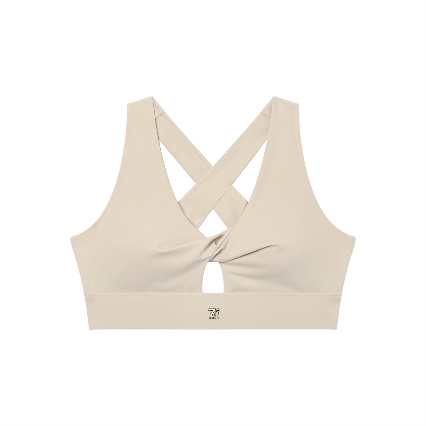 Women's Twist Front V-Neck Sports Bra (Light)