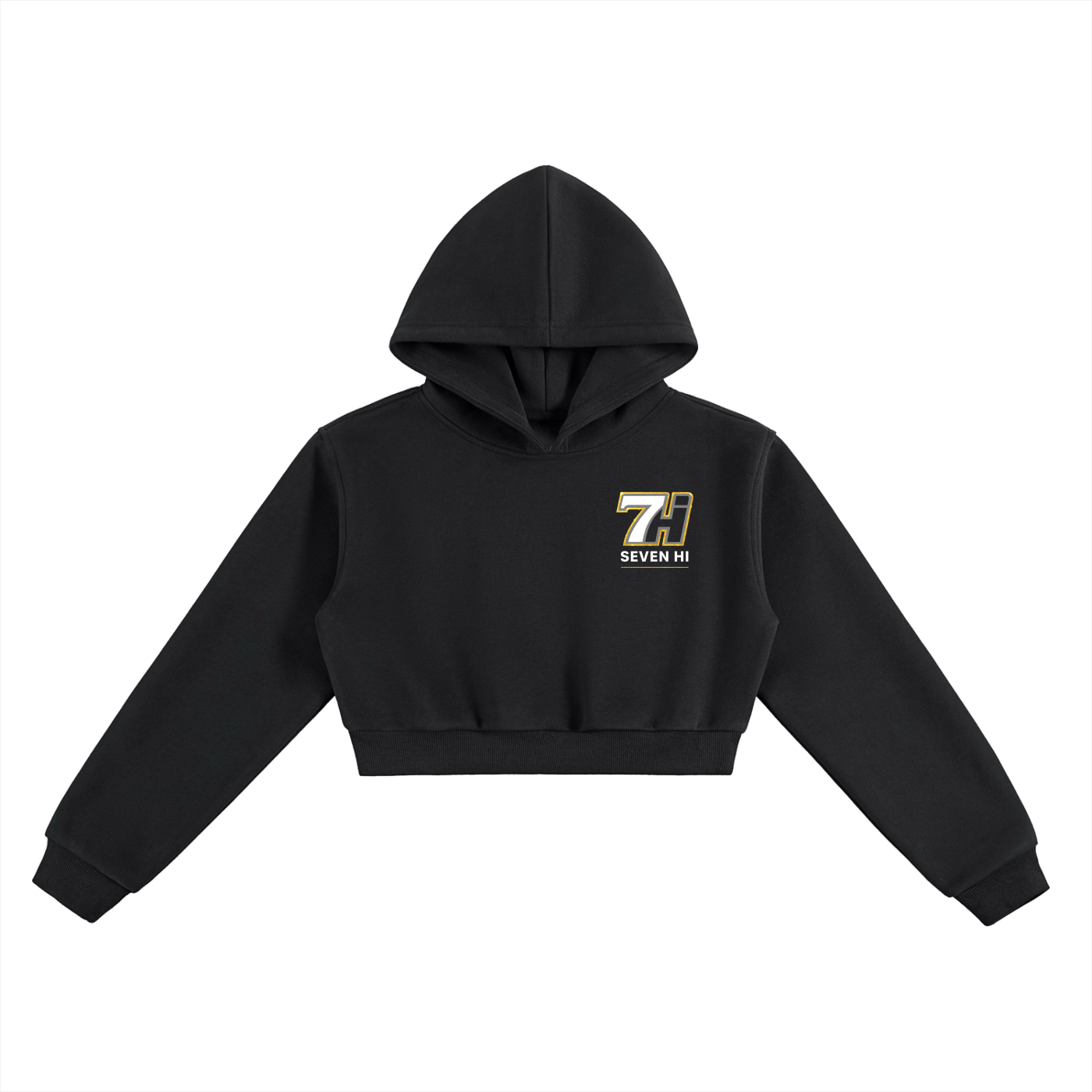 Essential Cropped Hoodie (Dark)