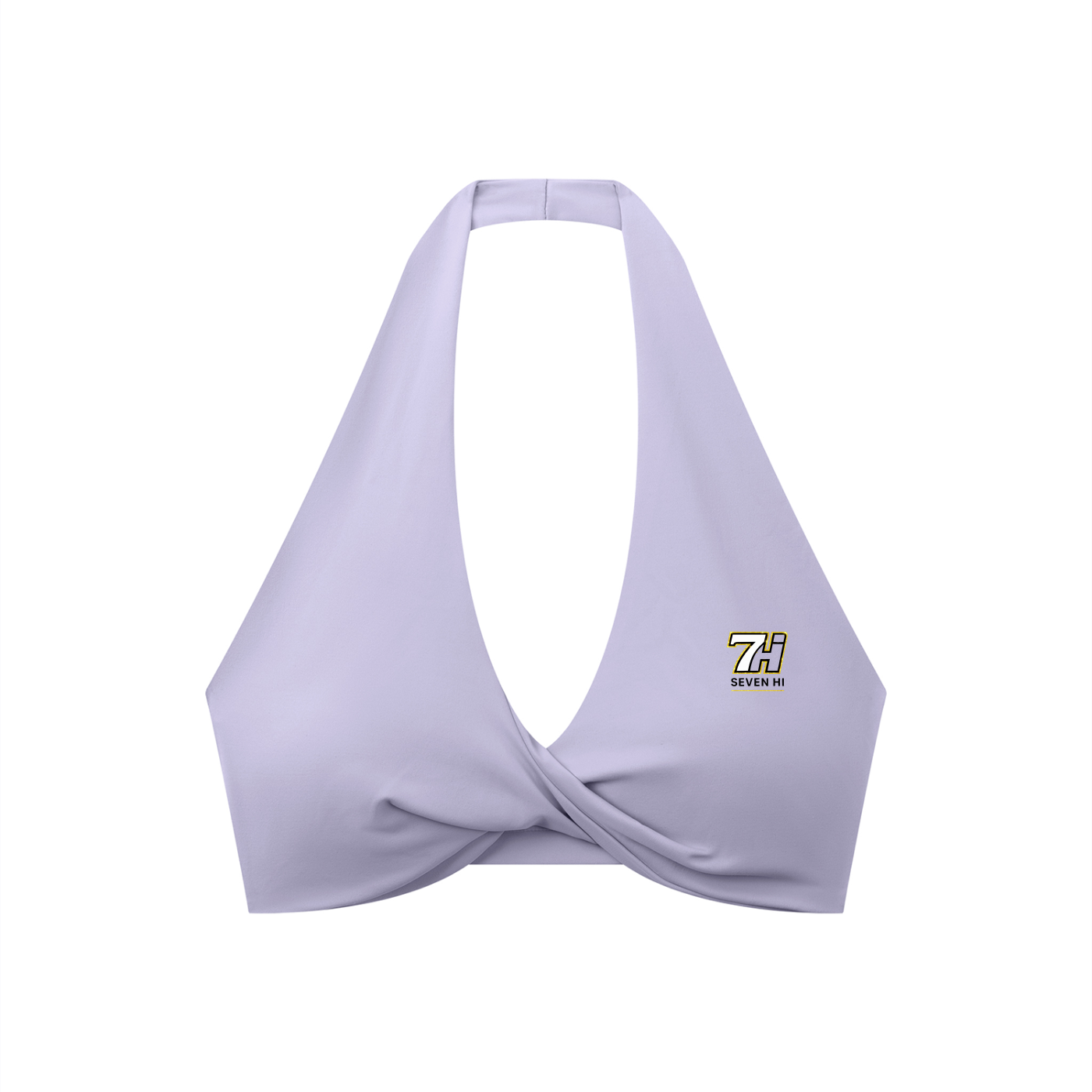 Women's Pleated Halter Sports Bra (Light)