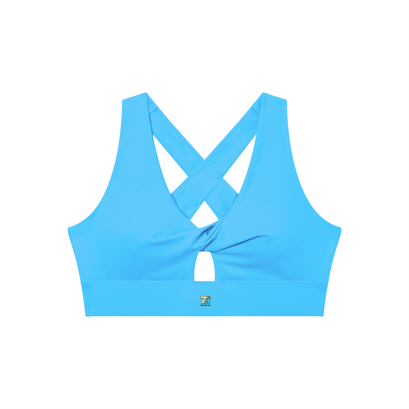 Women's Twist Front V-Neck Sports Bra (Light)