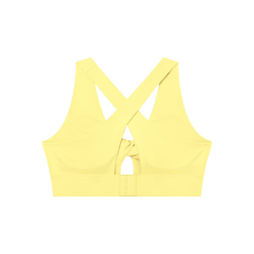 Women's Twist Front V-Neck Sports Bra (Light)